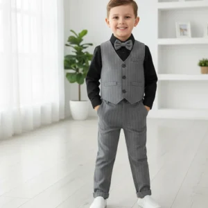 Whitebubble Boutique Baby Boys Party(Festive) Waistcoat Pant (Black Pack of 1)